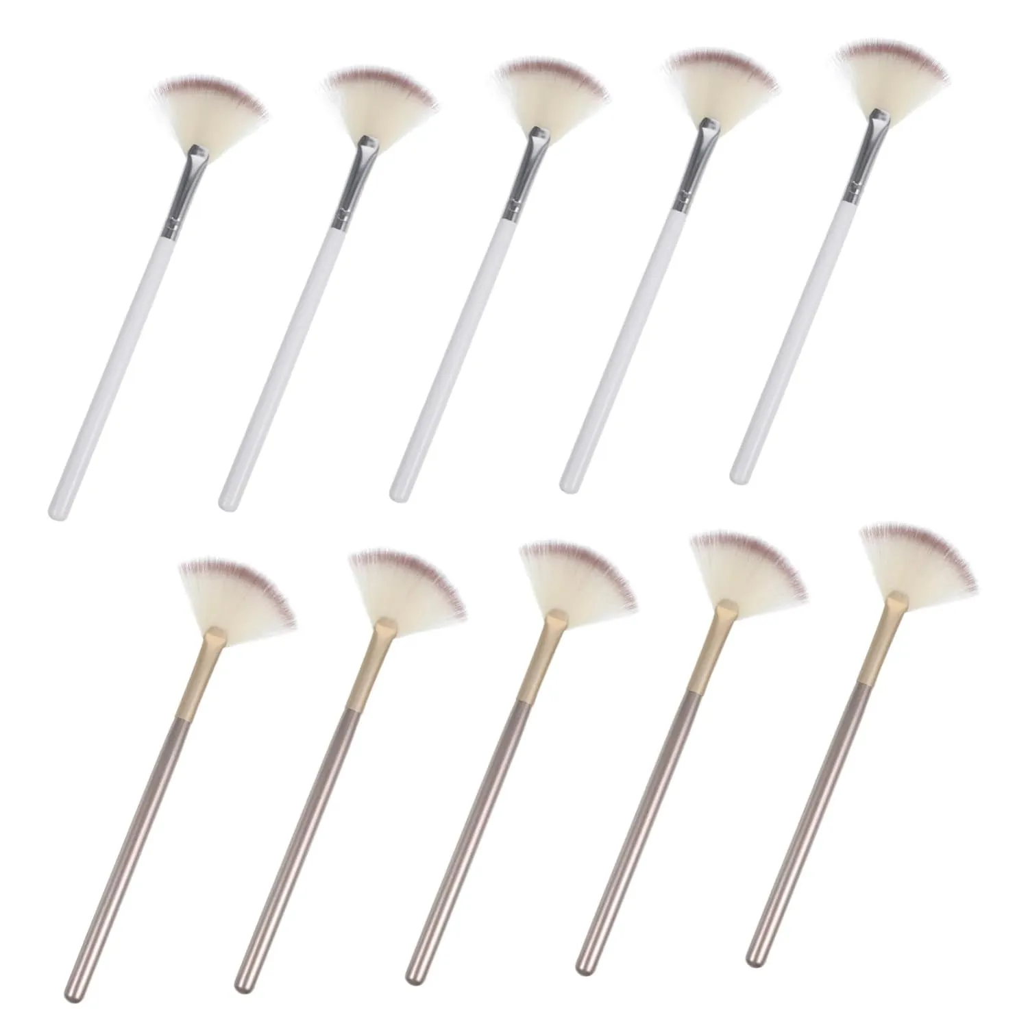 Makeup Brush Set 10pcs Foundation Blush Contour Stippling Powder Esthetician Grade