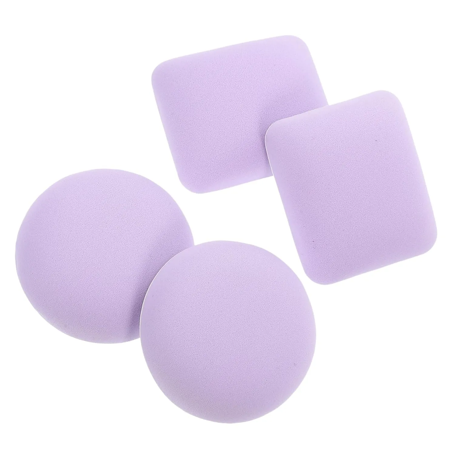 Makeup Sponge Set 4pcs Cotton for Foundation Concealer Blusher Powder Highlighter Versatile Beauty Tools