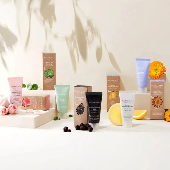 MARY & MAY Believe In Truth mini gift set vegan wash off mask مجموعة الاقنعة للبشرة بحجم ميني من ماري اند ماي