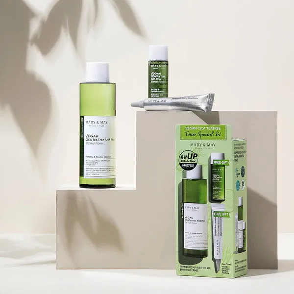 MARY & MAY - VEGAN CICA TEATREE TONER SPECIAL SET