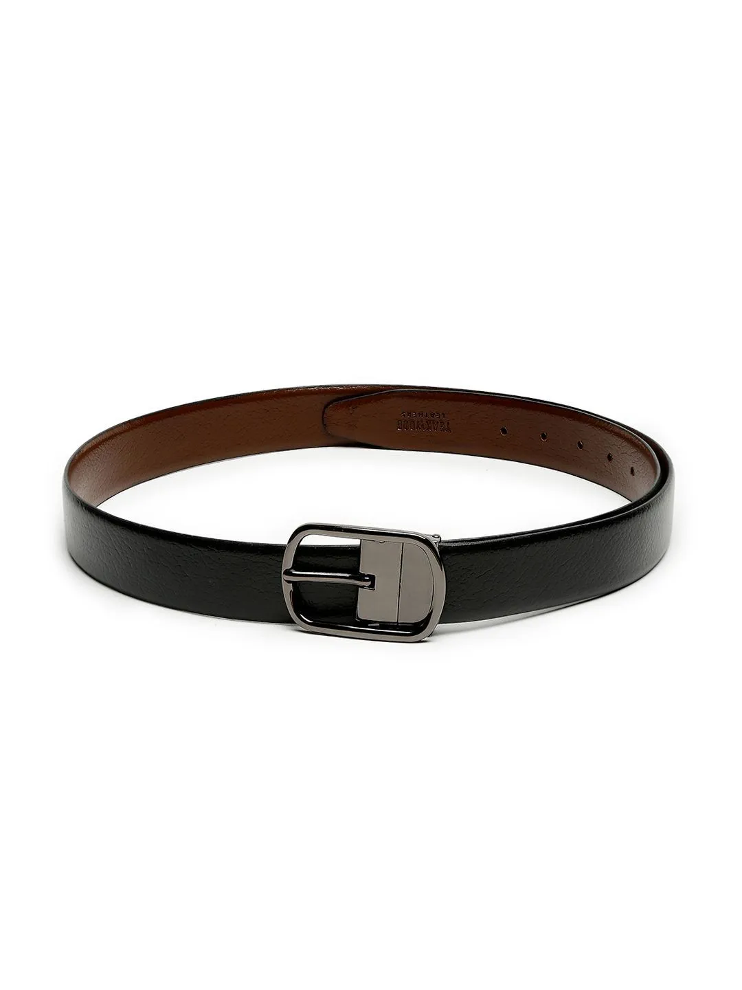 Men Black & Brown Genuine Leather Accessory