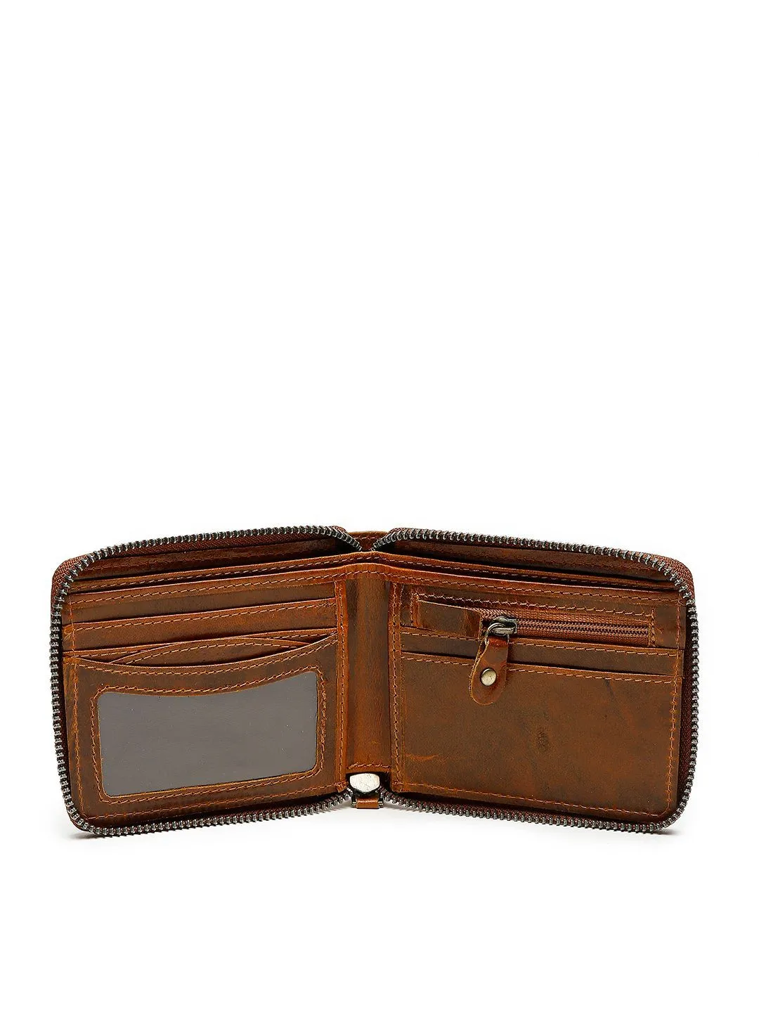 Men Black & Brown Genuine Leather Accessory