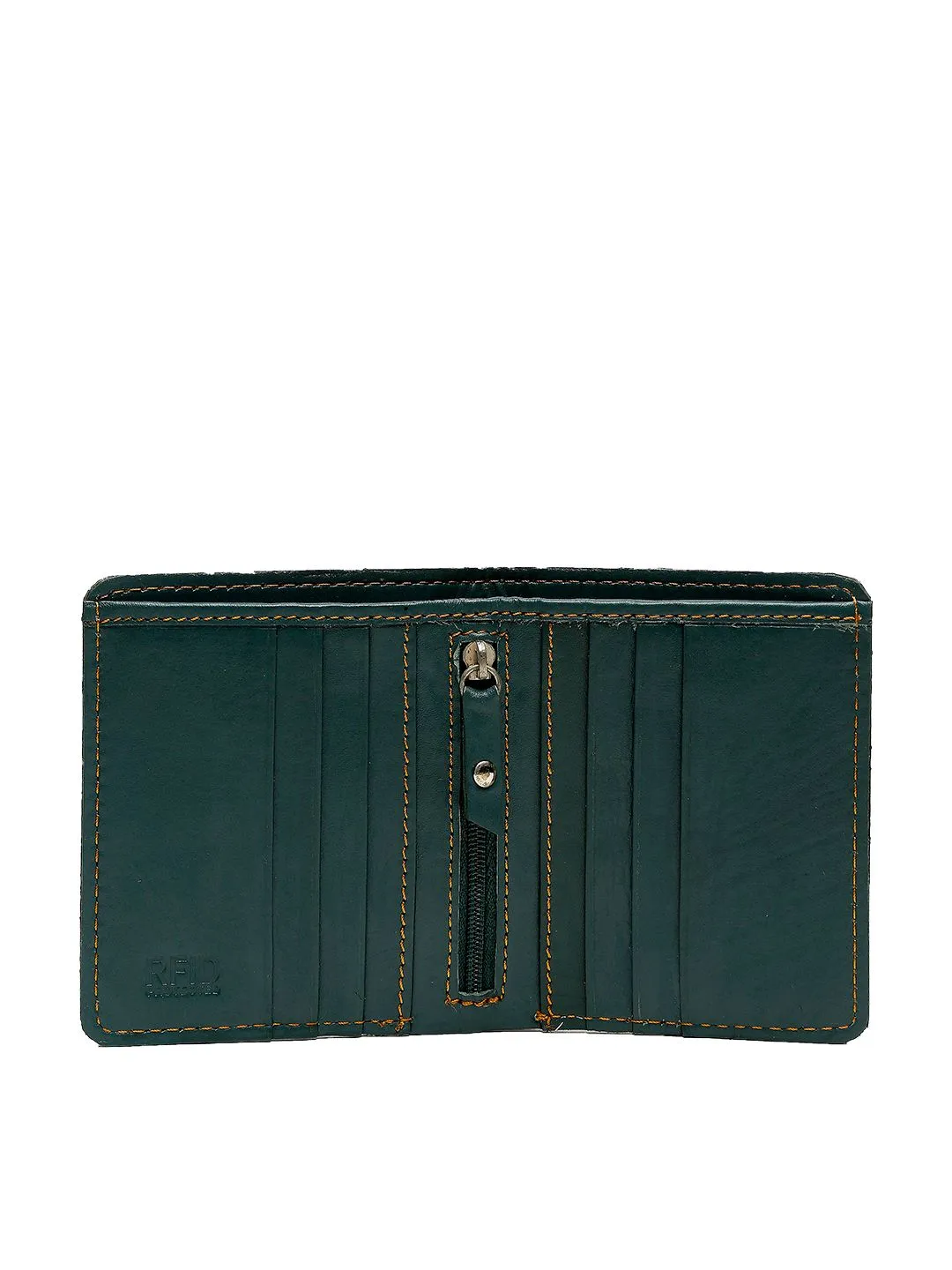 Men Black & Green Genuine Leather Accessory Gift Set