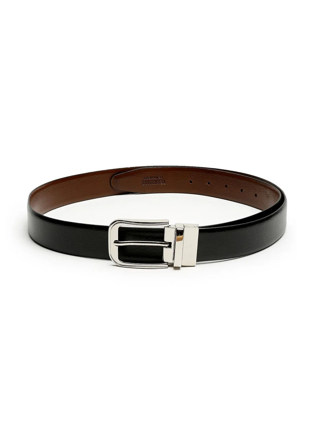 Men Black & Green Genuine Leather Accessory Gift Set