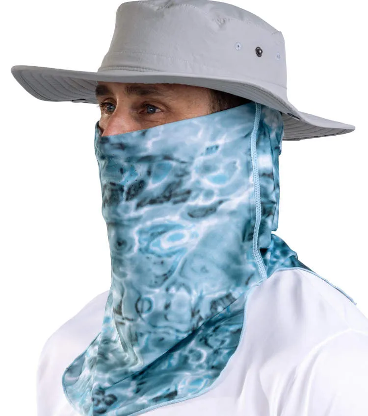Mens Adjustable UV Face Mask ProMax Sun Protection Vented Gaiter | Aqua Design
