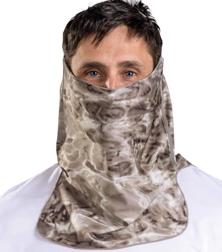Mens Adjustable UV Face Mask ProMax Sun Protection Vented Gaiter | Aqua Design