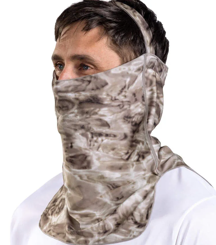 Mens Adjustable UV Face Mask ProMax Sun Protection Vented Gaiter | Aqua Design