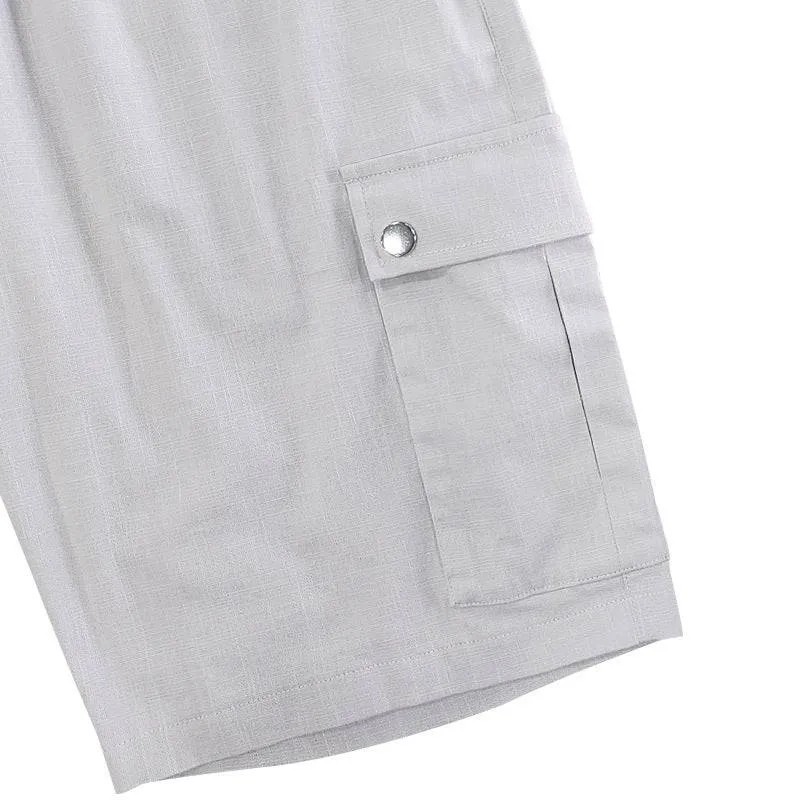 Men’s Bamboo Linen Drawstring Shorts