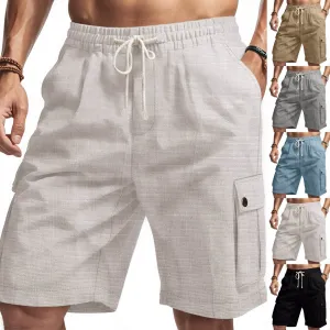 Men’s Bamboo Linen Drawstring Shorts