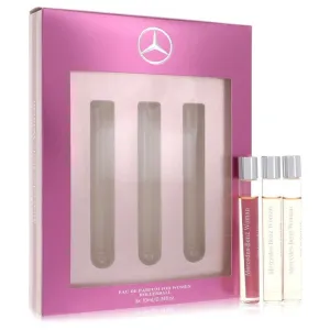 Mercedes Benz Gift Set -- 3 x .34 oz Eau De Parfum Rollerballs