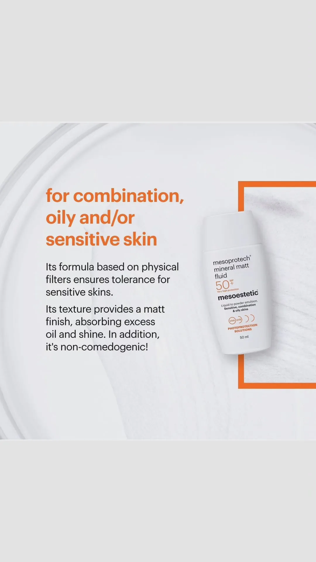 Mesoestetics Mineral Matt Fluid SPF50 