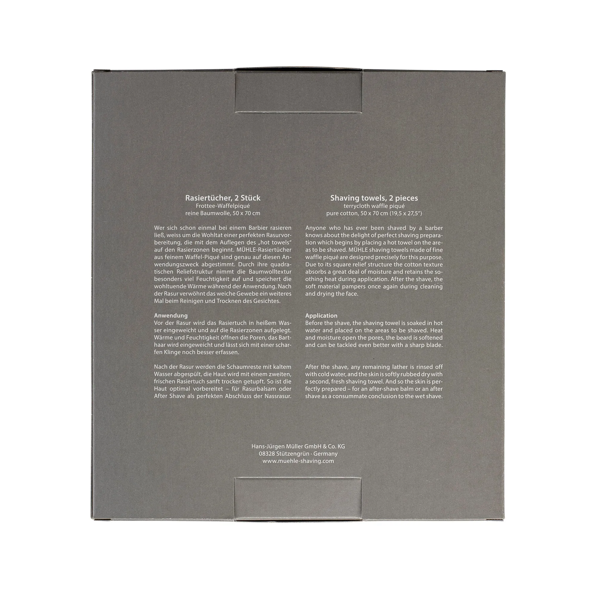 MÜHLE 'Waffle Pique' Shaving Towels, 2-Pack