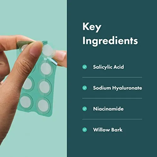 Mighty Patch Micropoint for Blemishes from Hero Cosmetics - Hydrocolloid Acne Spot Treatment Patch for Early Stage Zits and Hidden Pimples, 395 Proprietary Micropoints (8 Patches)