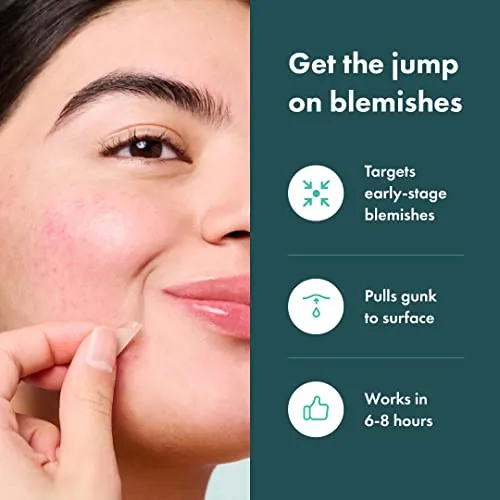Mighty Patch Micropoint for Blemishes from Hero Cosmetics - Hydrocolloid Acne Spot Treatment Patch for Early Stage Zits and Hidden Pimples, 395 Proprietary Micropoints (8 Patches)