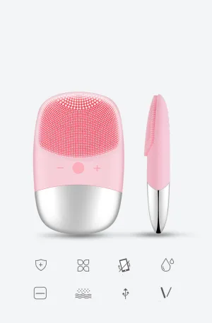 Mini Silicone Electric Face Cleansing Brush Electric Facial Cleanser Sonic Facial Cleansing Brush Skin Massager Skin Care Tools
