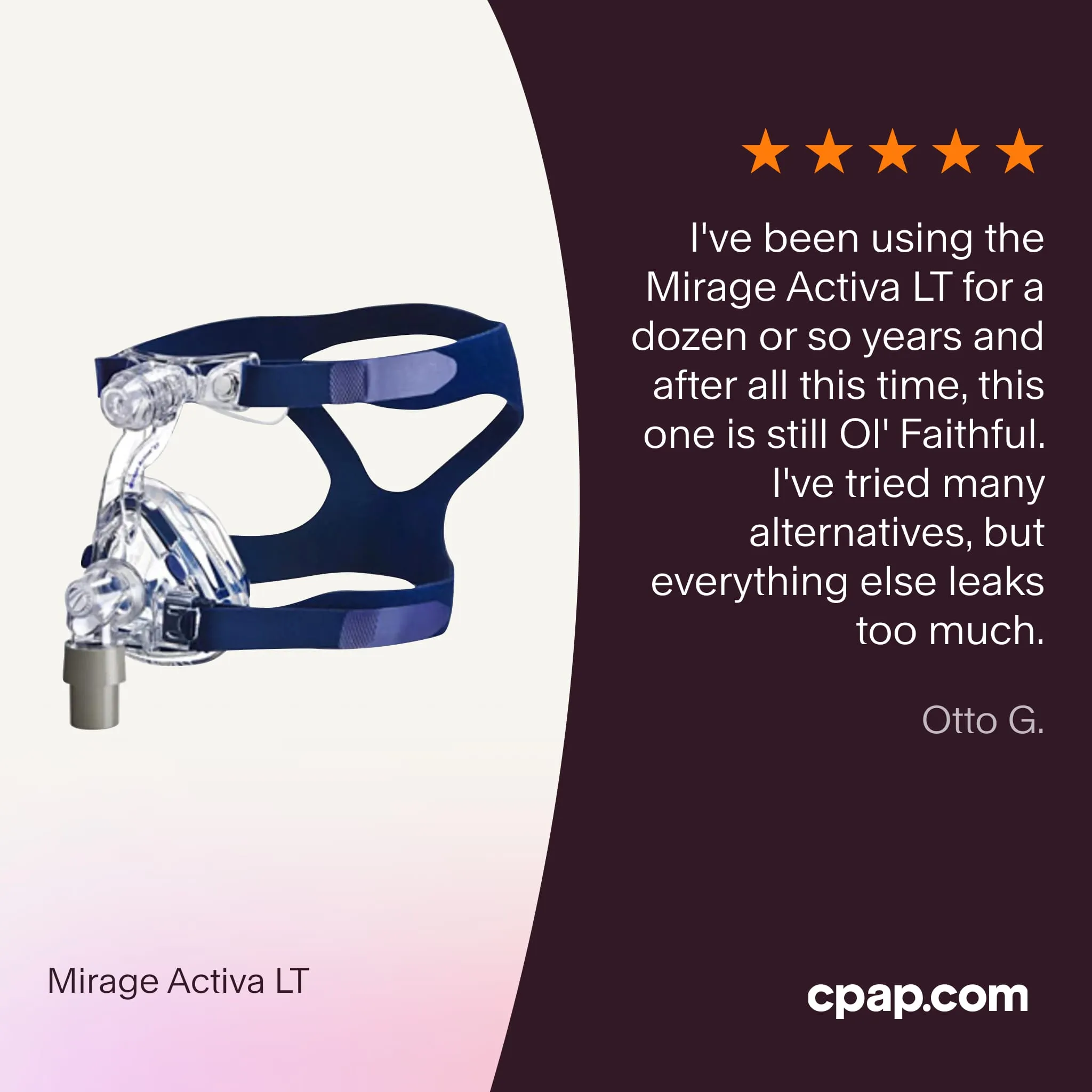 Mirage Activa LT Nasal CPAP Mask