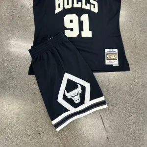 MITCHELL & NESS NBA OFF COURT SHORTS BULLS 1997