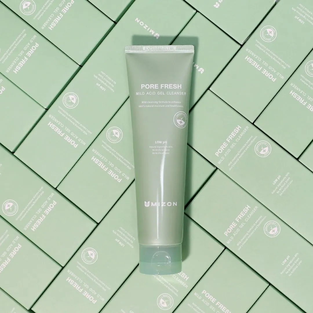 MIZON Pore Fresh Mild Acid Gel Cleanser غسول جل للبشرة من ميزون