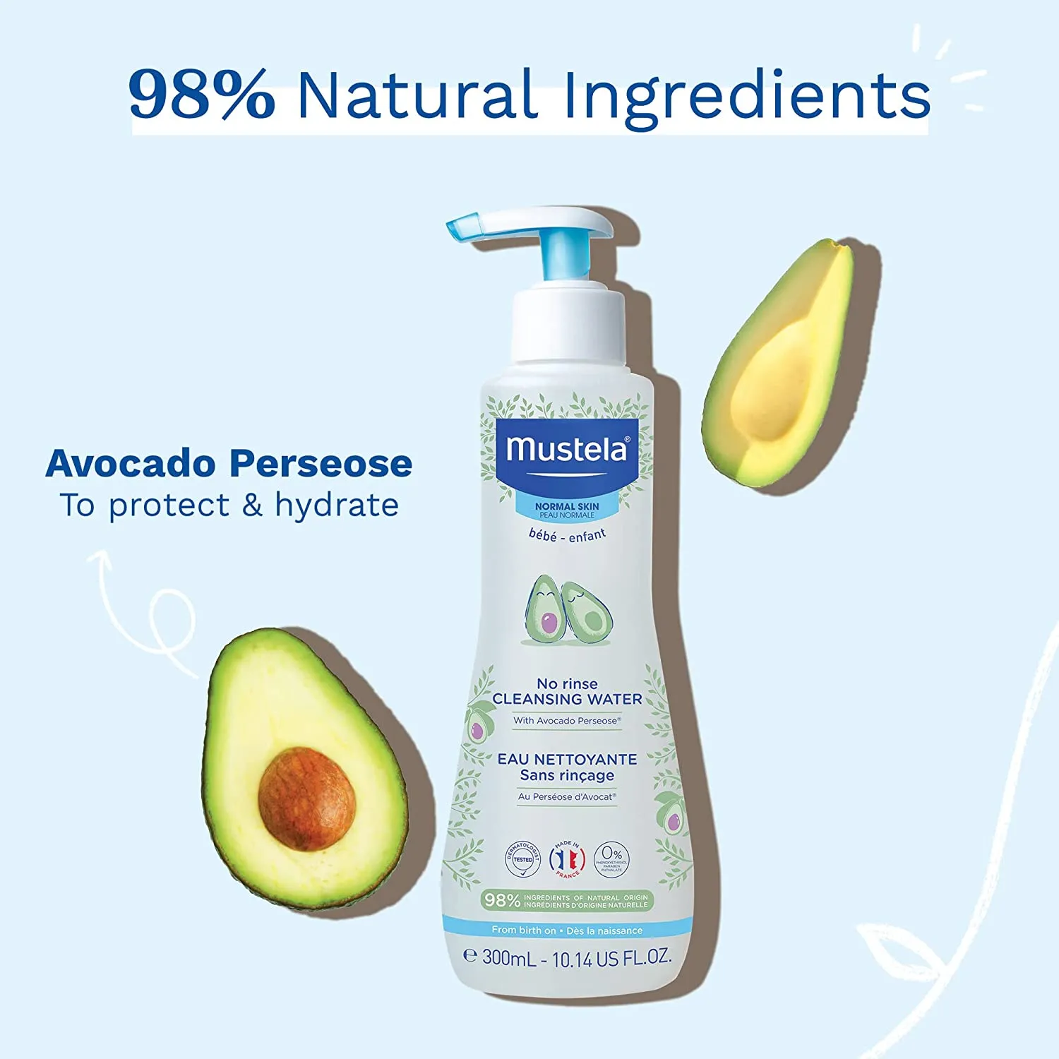 Mustela No Rinse Cleansing Water (300ml)