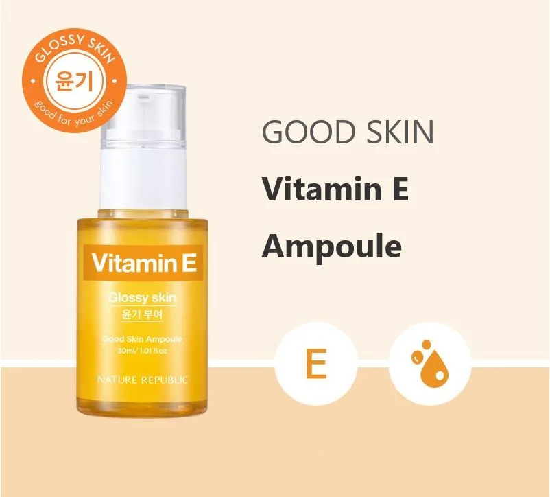 NATURE REPUBLIC Vitamin E Glossy Skin Good Skin Ampoule سيروم لتعزيز نضارة البشرة بالفيتامين إي