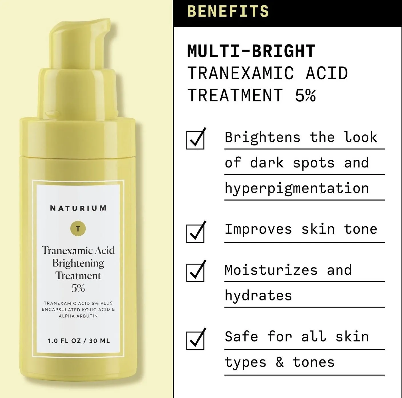 NATURIUM MULTI-BRIGHT TRANEXAMIC ACID TREATMENT 5%
