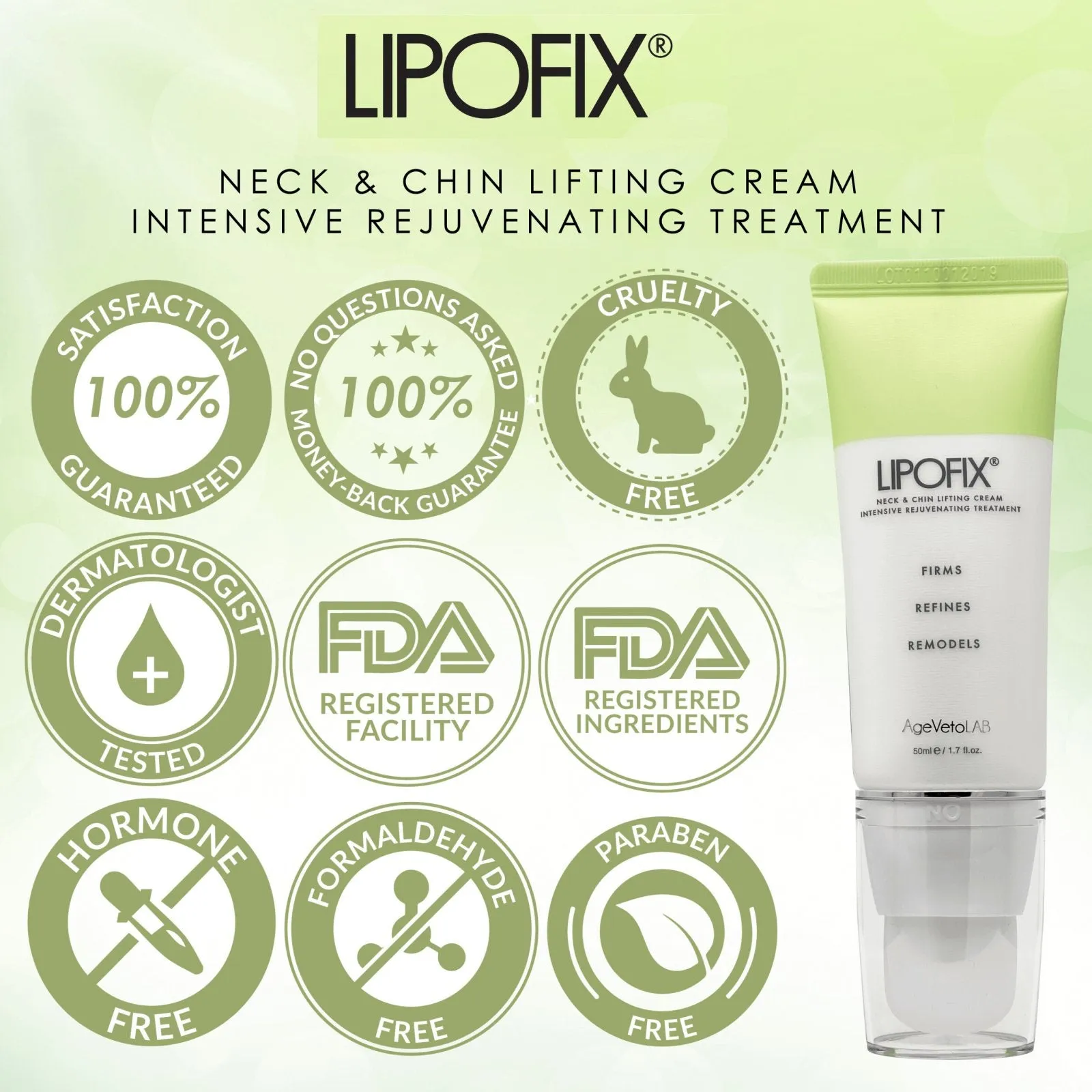 Neck Tightening Intensive Rejuvenating Cream Anti-Aging