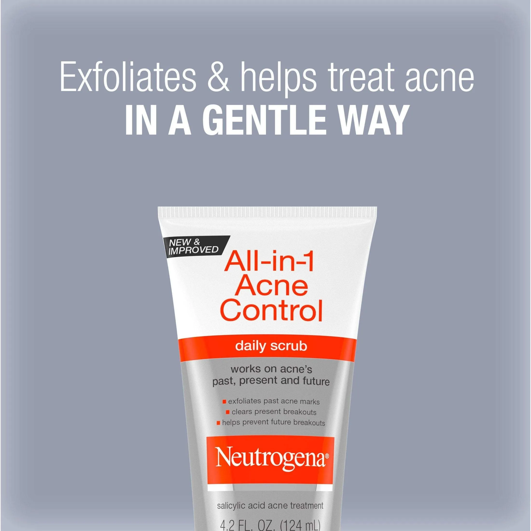 Neutrogena All-in-One Acne Control Daily Scrub - 4.2oz