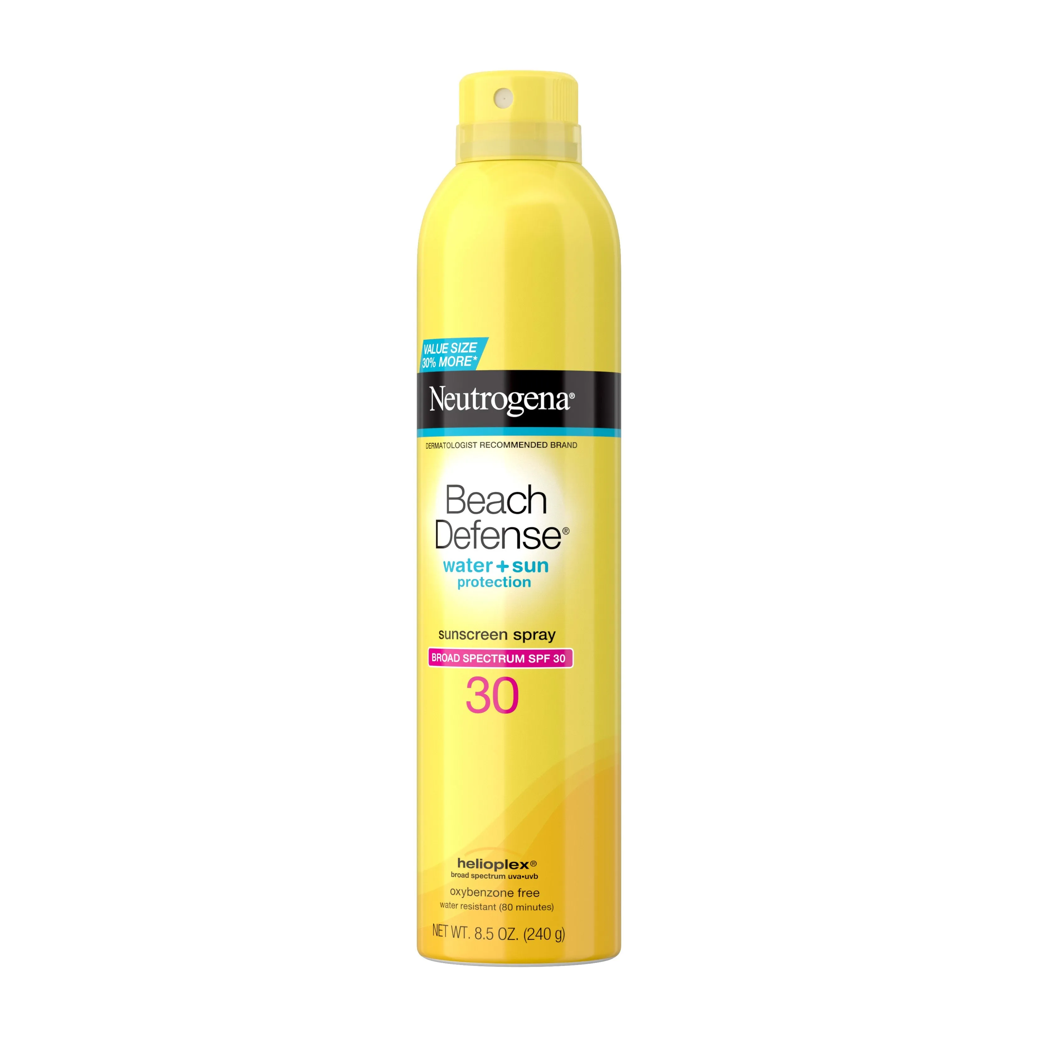 Neutrogena Beach Defense Spray Body Sunscreen, SPF 30, 8.5 oz