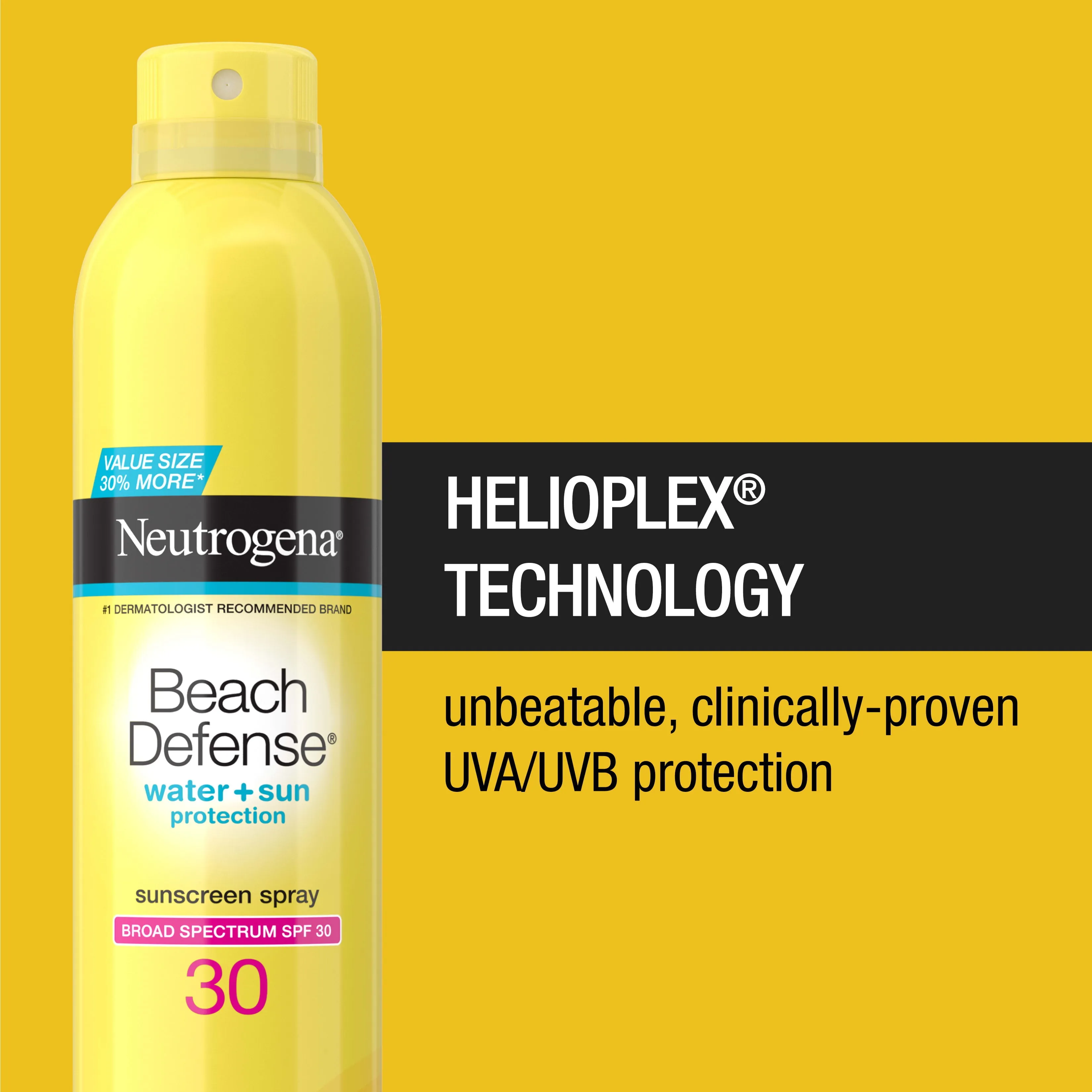 Neutrogena Beach Defense Spray Body Sunscreen, SPF 30, 8.5 oz