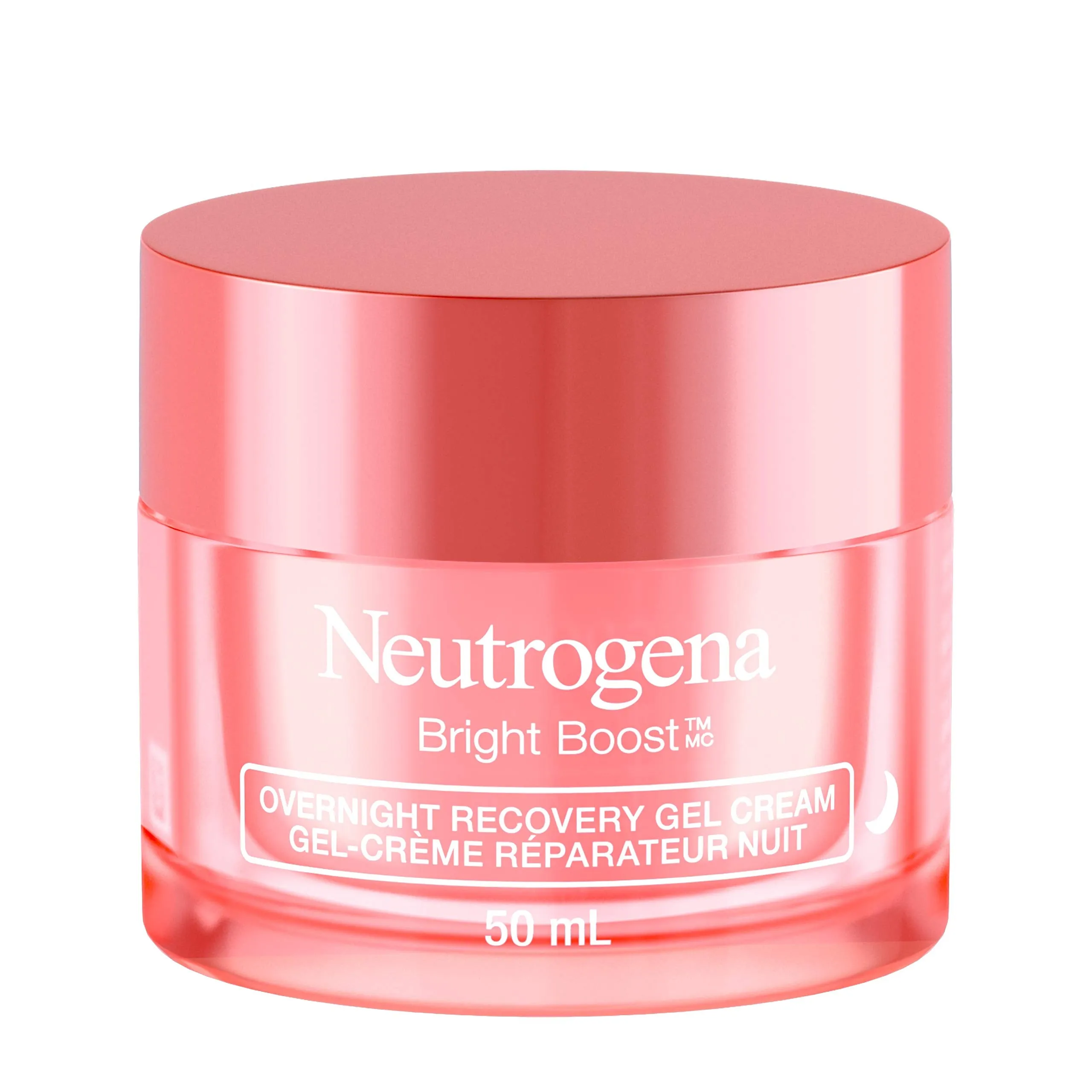 Neutrogena Bright Boost Overnight Recovery Gel Face Night Cream with Vitamin C for a Brighter, more Even Skin Tone, 50mL