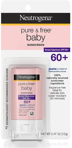 Neutrogena Pure & Free Baby Mineral Sunscreen Stick SPF 60