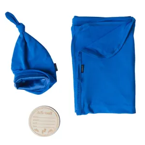 Newborn Swaddle Gift Set-Azure Blue