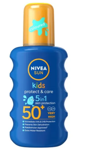 Nivea Sun Kids SPRAY Protect & Care SPF 50  Sunblock 5in1 Protection 200ml