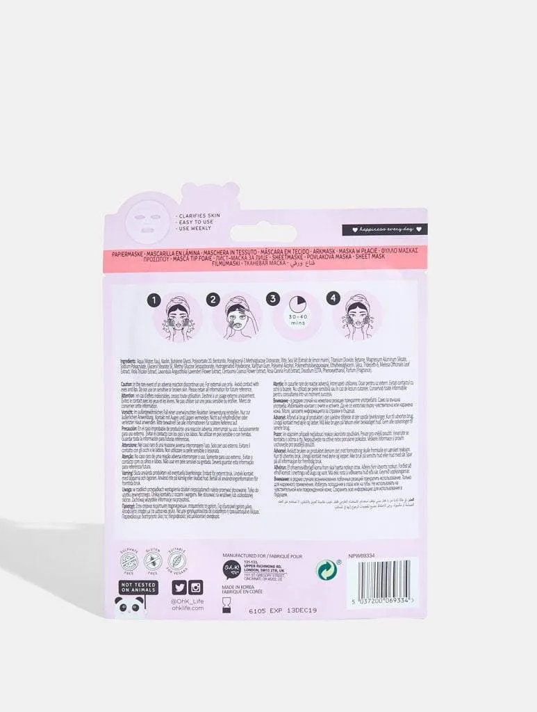 Oh K! Pink Clay Sheet Mask