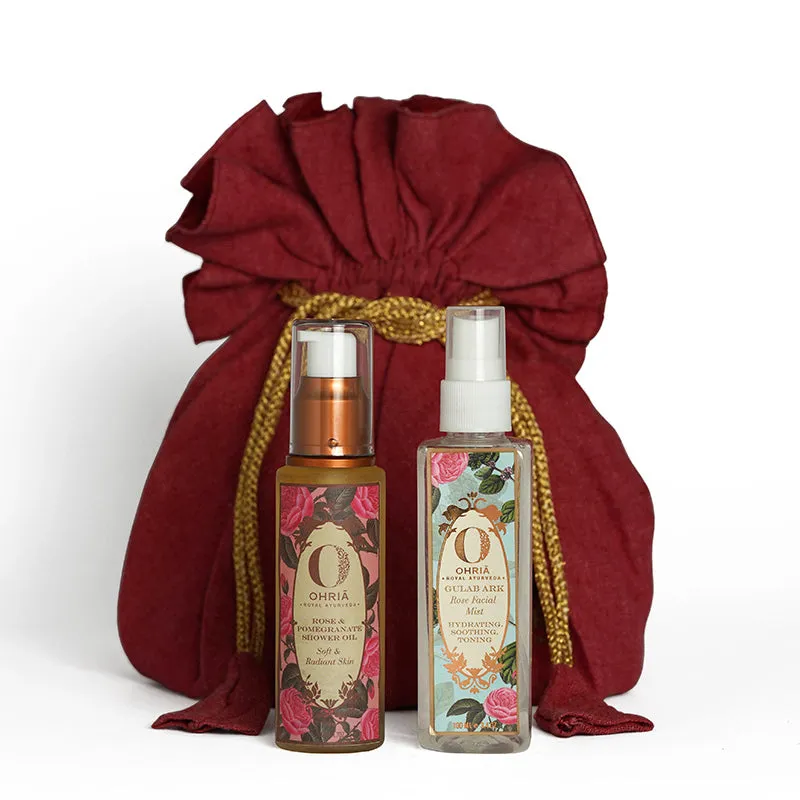 Ohria Ayurveda Rose Collection Potli