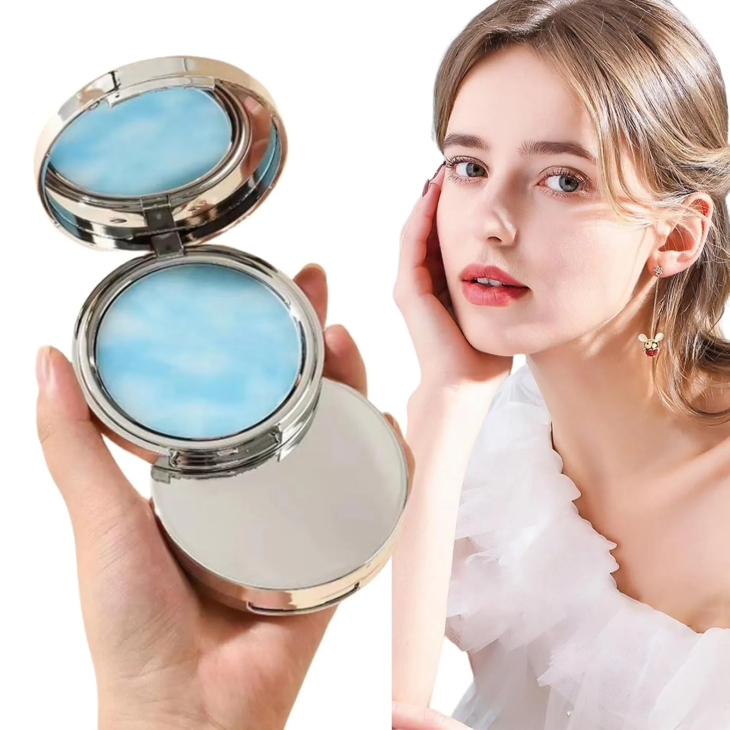 Oil Control Pressed Setting Powder Powder-free Face Powder Reduce Pores Flawless Matte Long Lasting Lightweight Waterproof Natural Nude Makeup Face Makeup