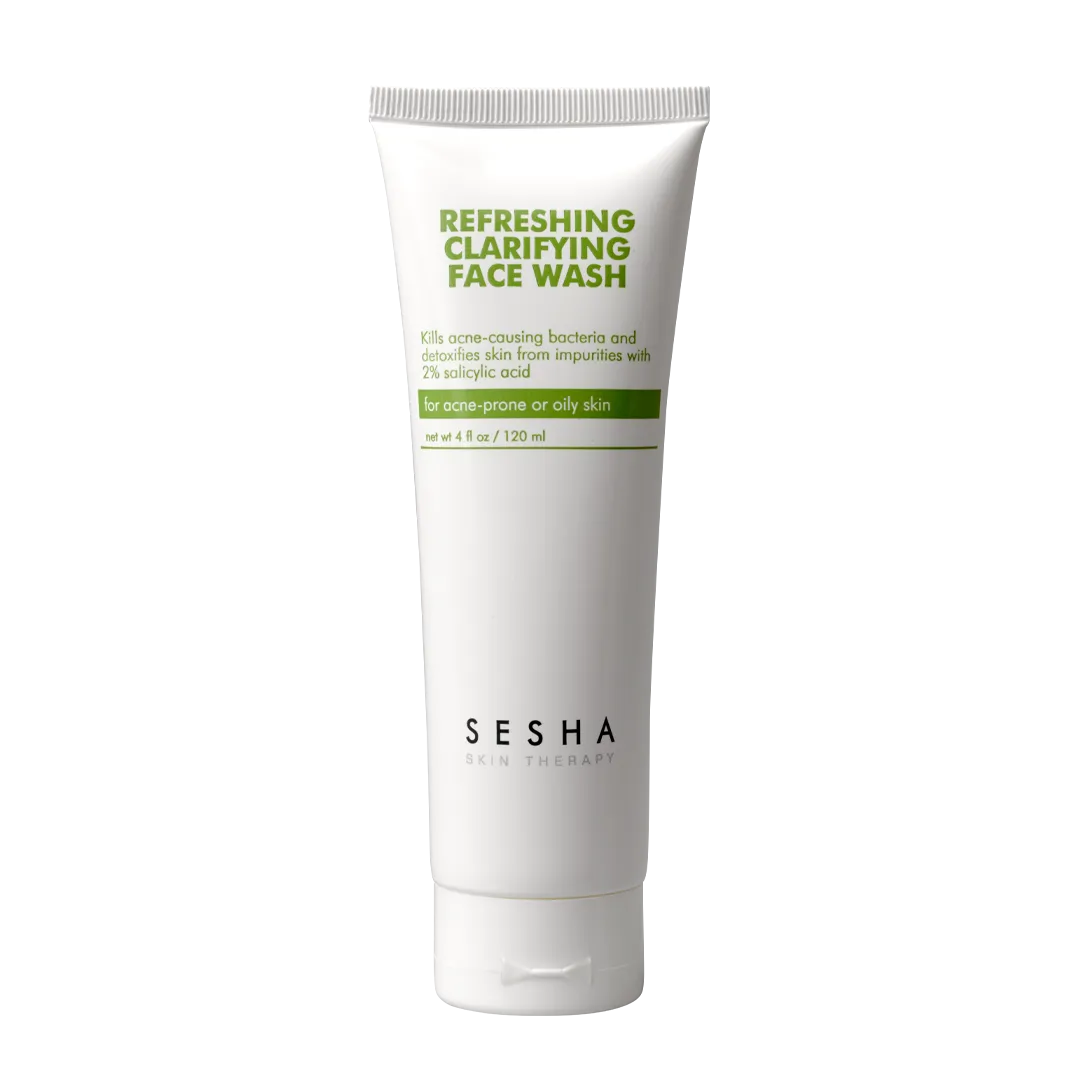 Oily skin - RENU Exfoliating Gel, Clarifying Face Wash, Gift: Refreshing Clarifying mist, Holo Bag