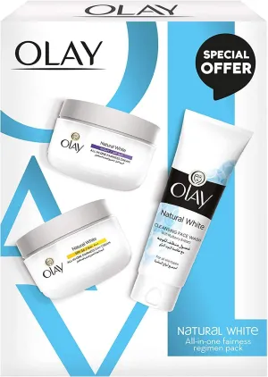 Olay Natural White All in One Fairness Regimen pack Box