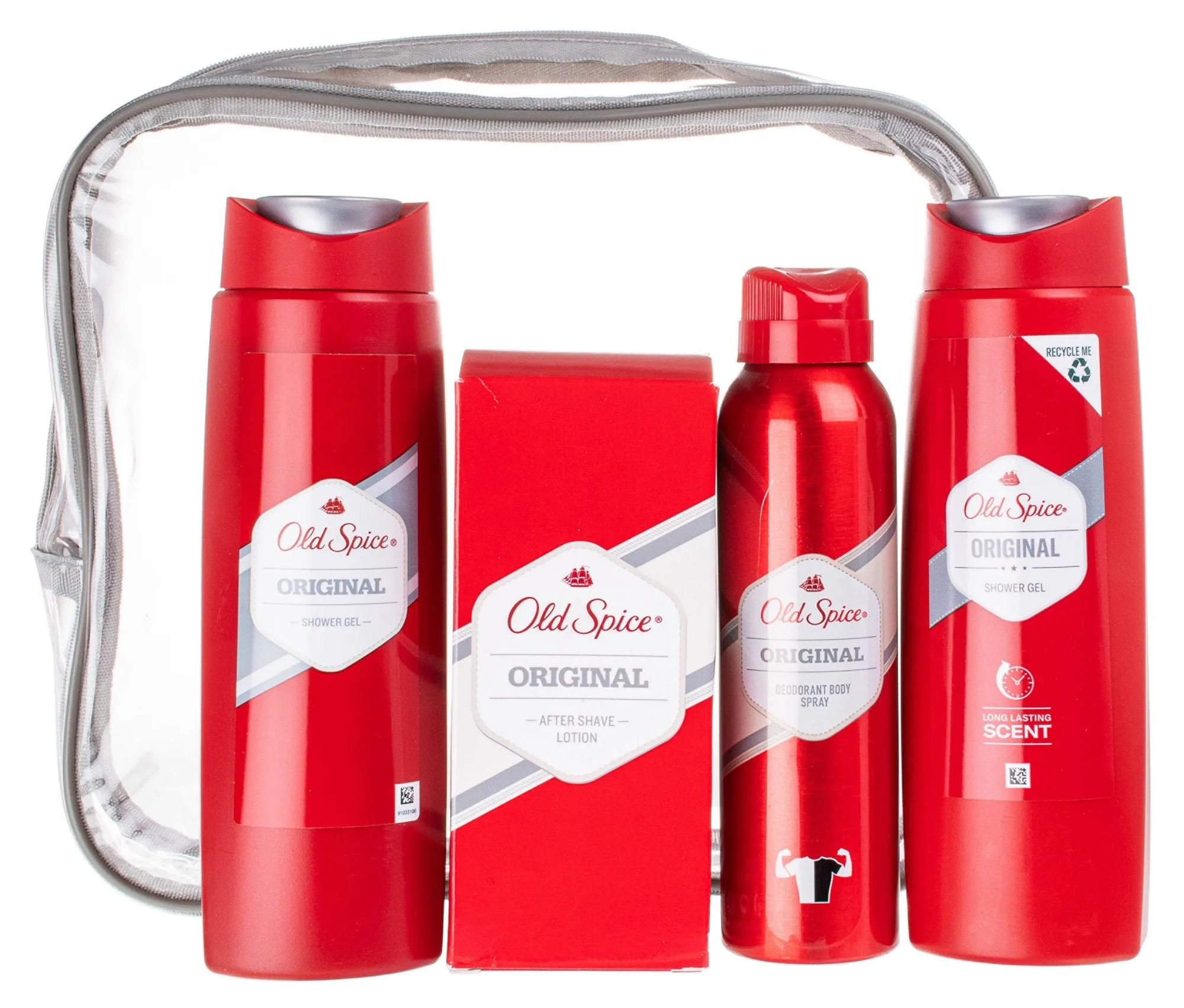 Old Spice Original Aftershave   Shower Gel   Twin Deodorant Set