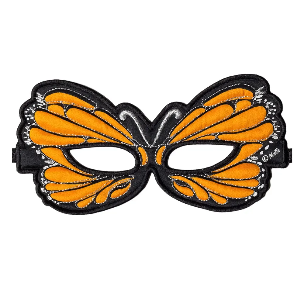 Orange Monarch Butterfly Fantasy Mask