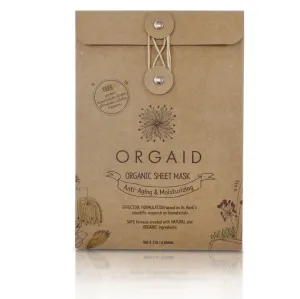 Orgaid Organic Sheet Mask ANTI-AGING & MOISTURIZING -  4 PACK
