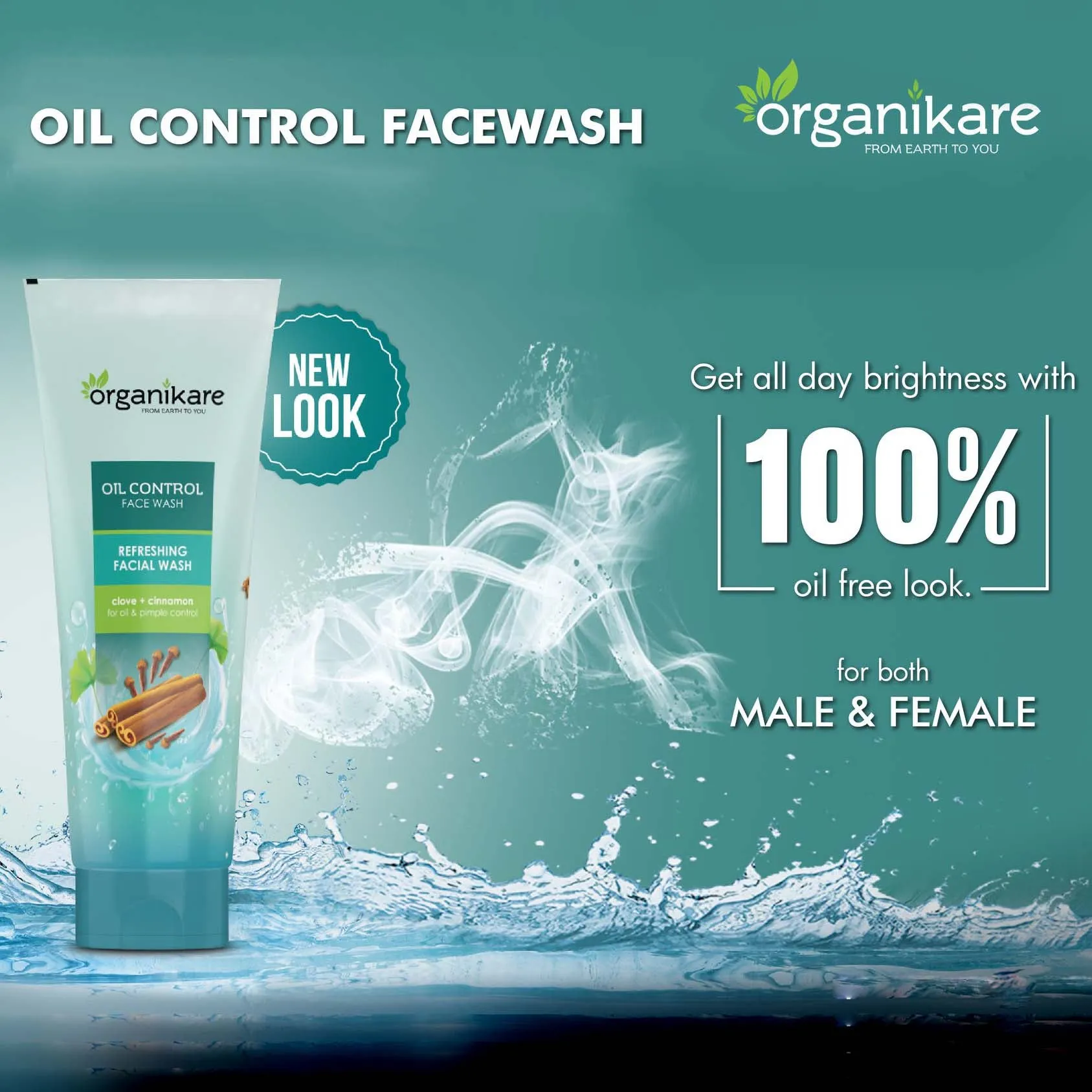 Organikare Oil Control Facewash (100ml)