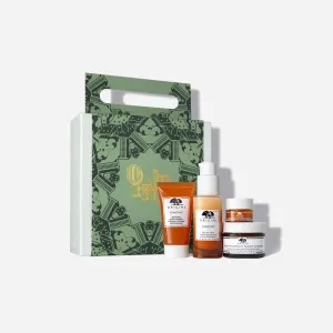 ORIGINS All Time Essentials Our Favorites To Brighten Refine Renew & Hydrate مجموعة لتفتيح وتجديد وترطيب البشرة