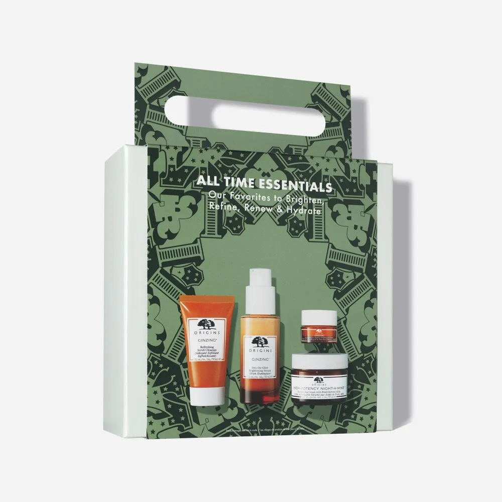 ORIGINS All Time Essentials Our Favorites To Brighten Refine Renew & Hydrate مجموعة لتفتيح وتجديد وترطيب البشرة