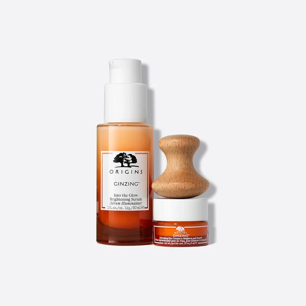 ORIGINS Rise & Radiate Ginzing Radiance-boosting Serum & Eye Cream Set