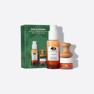 ORIGINS Rise & Radiate Ginzing Radiance-boosting Serum & Eye Cream Set