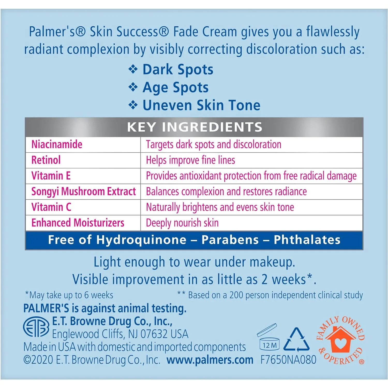 Palmer's Skin Success Anti-Dark Spot Fade Cream - 125g