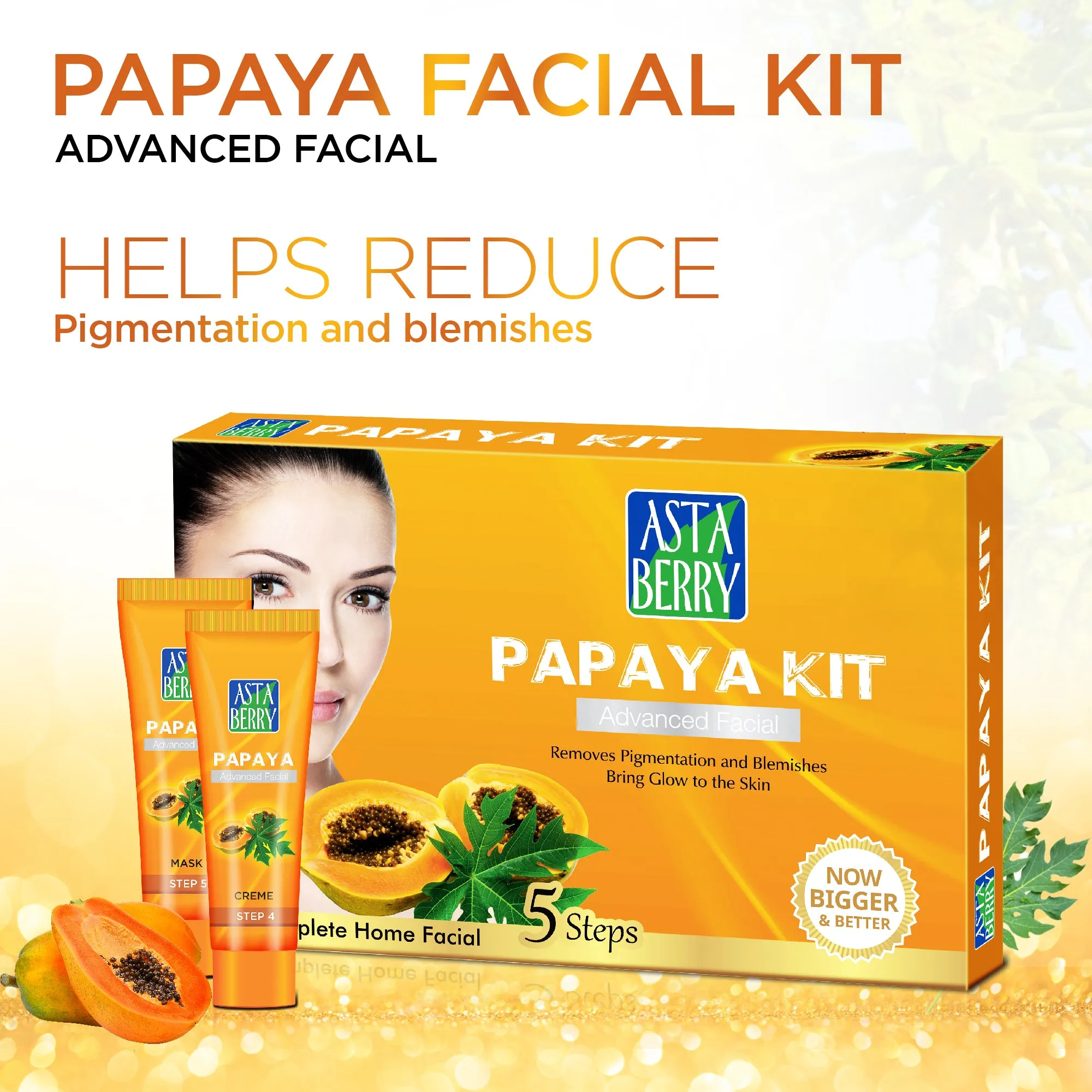 Papaya Mini Facial Kit | Helps reduce Pigmentation & Blemishes