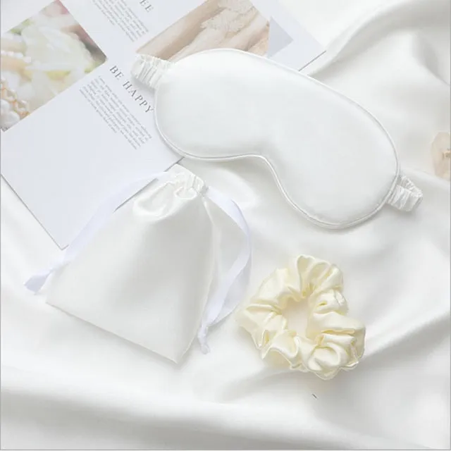 Personalized Satin Eye Mask For Sleeping-Bridal Gift-Anniversar- Bachelorette Favor