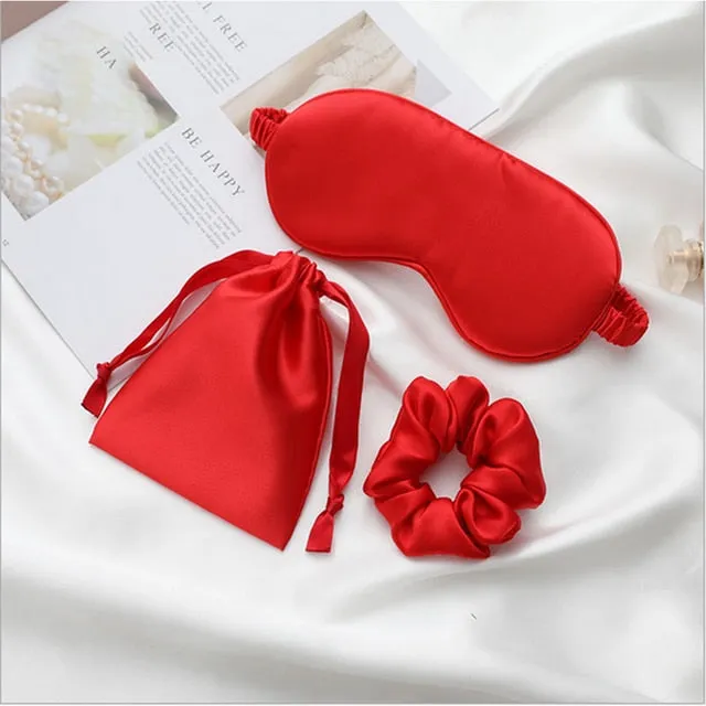 Personalized Satin Eye Mask For Sleeping-Bridal Gift-Anniversar- Bachelorette Favor